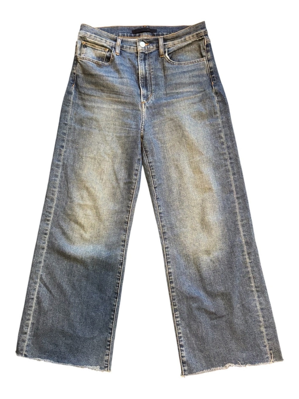 Joe’s Jeans The Mia High Rise Wide Ankle Raw Hem Jeans